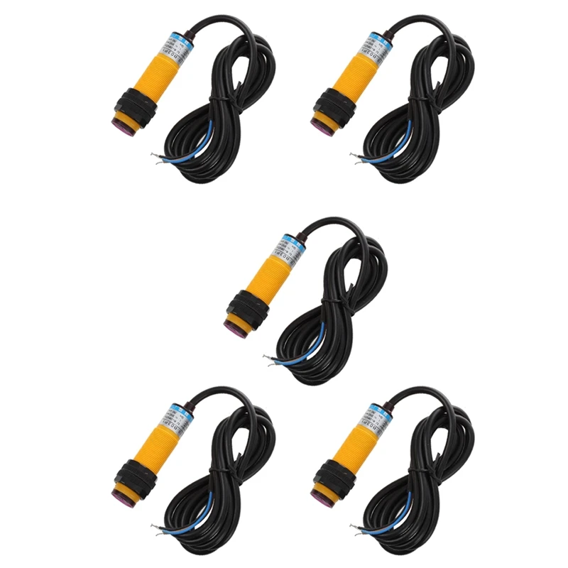 

5X DC 3 Wire 6-36V PNP IR Photoelectric Sensor Switch 30Cm E18-B03P1