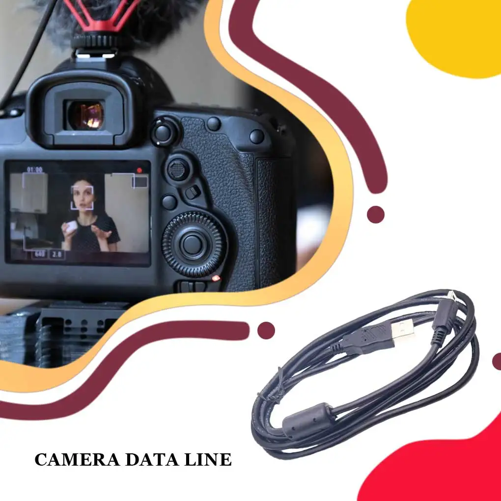 

14pin USB Data Cable Portable Dustproof Lightweight Camera Data Line Professional Charging Wire SLR Camera Charger Cables
