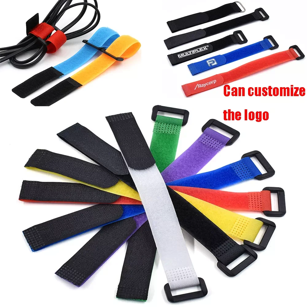 

Nylon Reverse Buckle Hook Loop Strap Cable Tie Self-Adhesive Fastener Tape Wire Organizer Cable Ties Wire Buckle