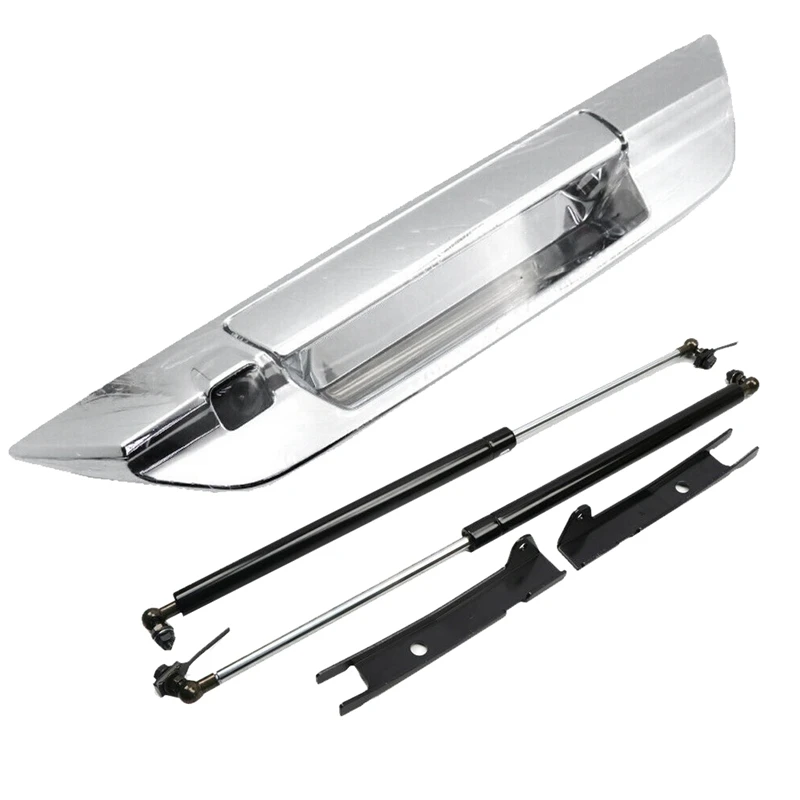 

1 Set Car Rearview Backup Tailgate Handle Camera Night Vision & 2 PCS Front Engine Hood Lift Supports Shock Struts