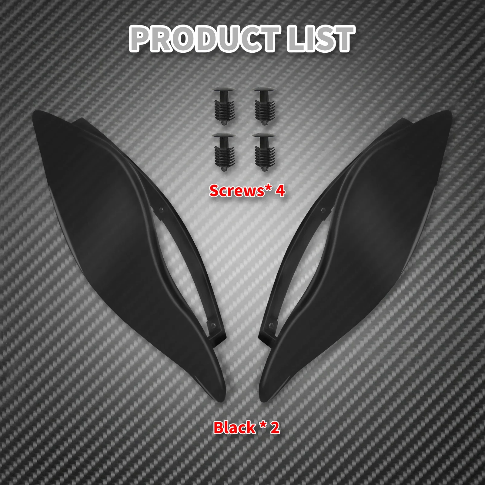 

Регулируемый лобовое стекло, боковое крыло, дефлектор лобового стекла, черный дым для Harley Electra Glide Tri Glide Street Glide 2014-Up