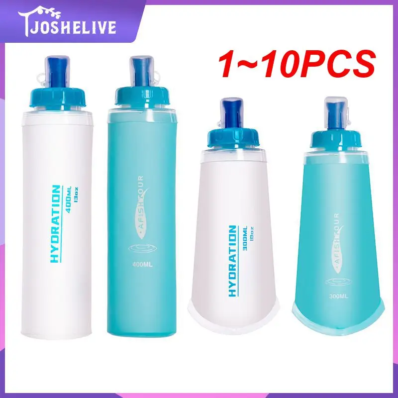 

1-10 шт., силиконовая складная бутылка для воды