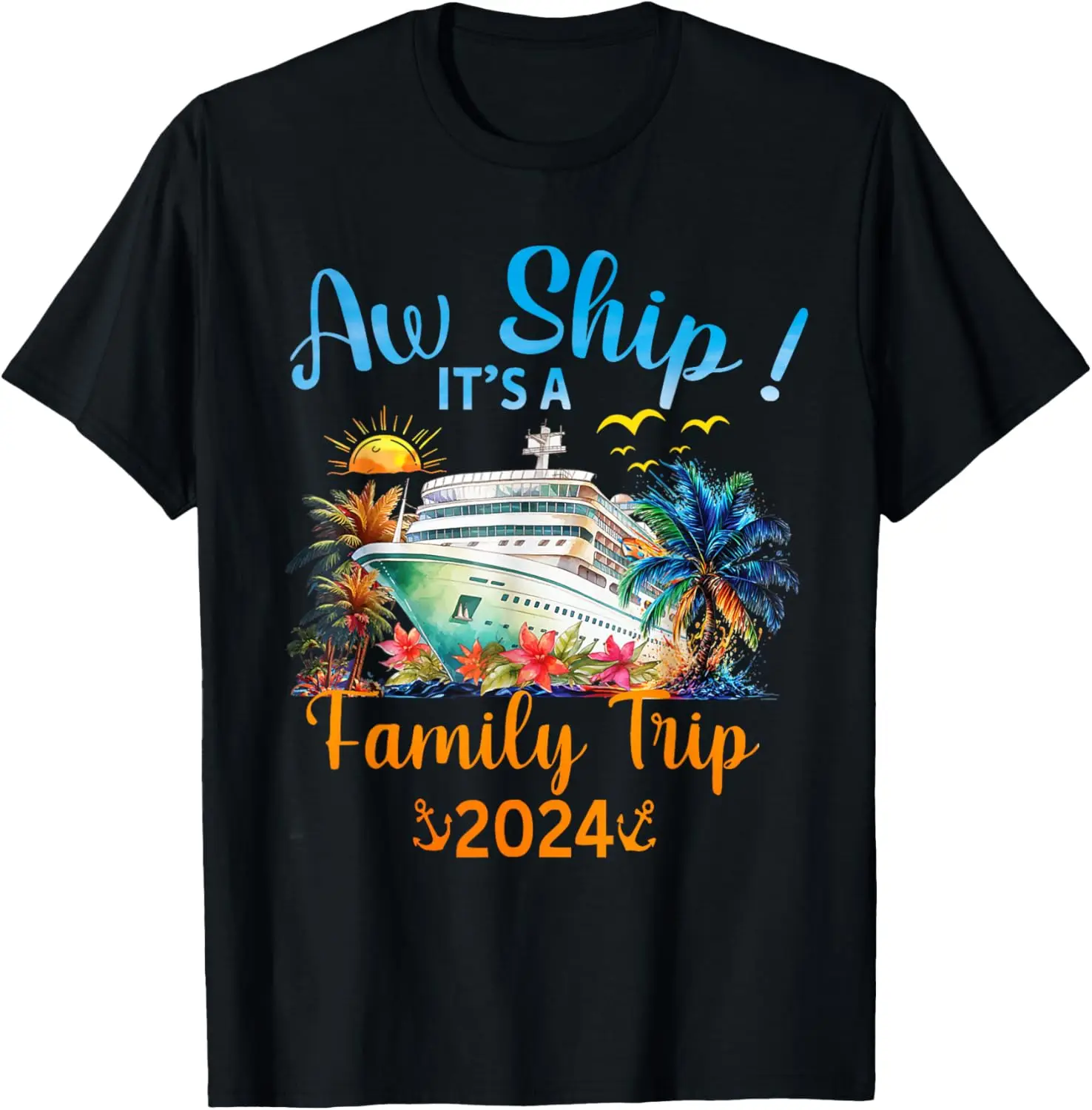 Футболка A Ship It's Family Trip 2024