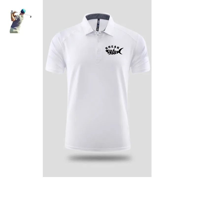 

Golf Shirts Men Short Sleeve Training T-shirt Men Fitness T Shirt Summer Turn-down Collar Polos Tshirt Running T Shirt