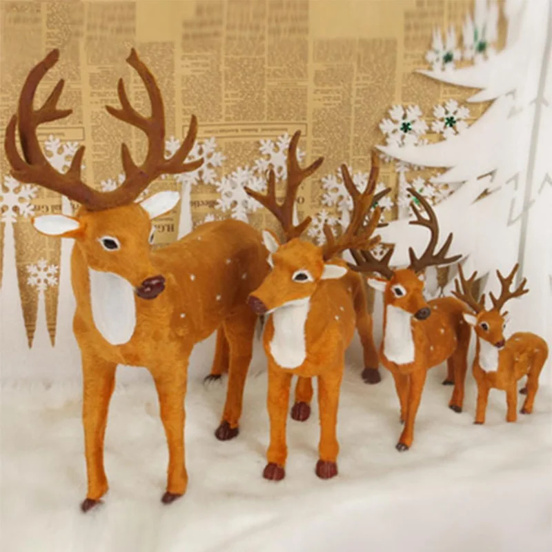 

Elk Christmas Tree Decor Hanging Ornament Cute Dolls Deer Toys Christmas Ornaments Gifts 20/25/30cm