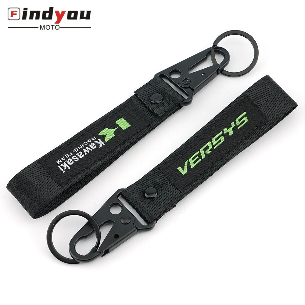 

Motorcycle 3D Embroidery Keyring KeyChain Accessories For Kawasaki Versys X250 X300 650 1000 Versys650 Versys1000 Versys650cc