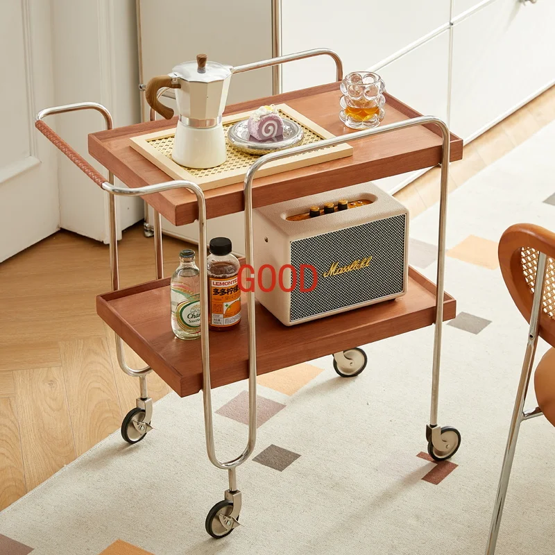 Прихожая приставной столик в скандинавском стиле на колесах секционный