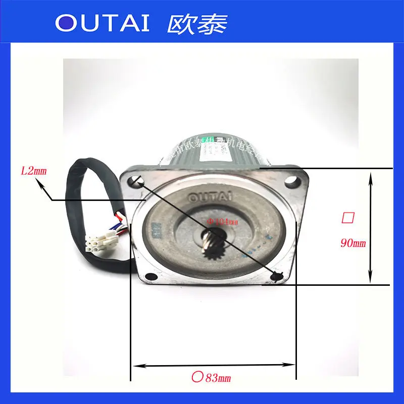 Фото Усиленный мотор с регулировкой скорости 40W Ou Tai 5IK40RGU-C, мотор-редуктор OUTAI №3
