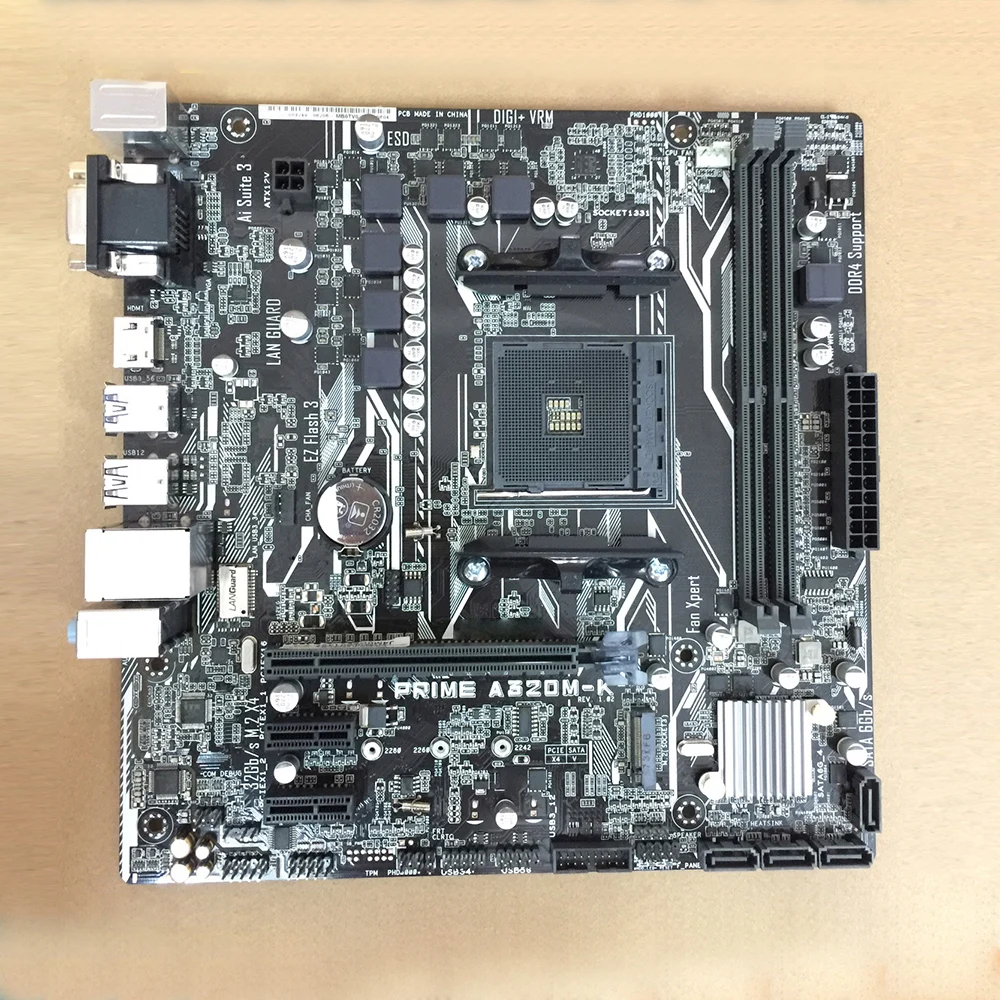 

Для ASUS PRIME A320M-K Socket AM4 DDR4 Micro-ATX материнская плата PCI-E 3,0 M.2 VGA HDMI б/у