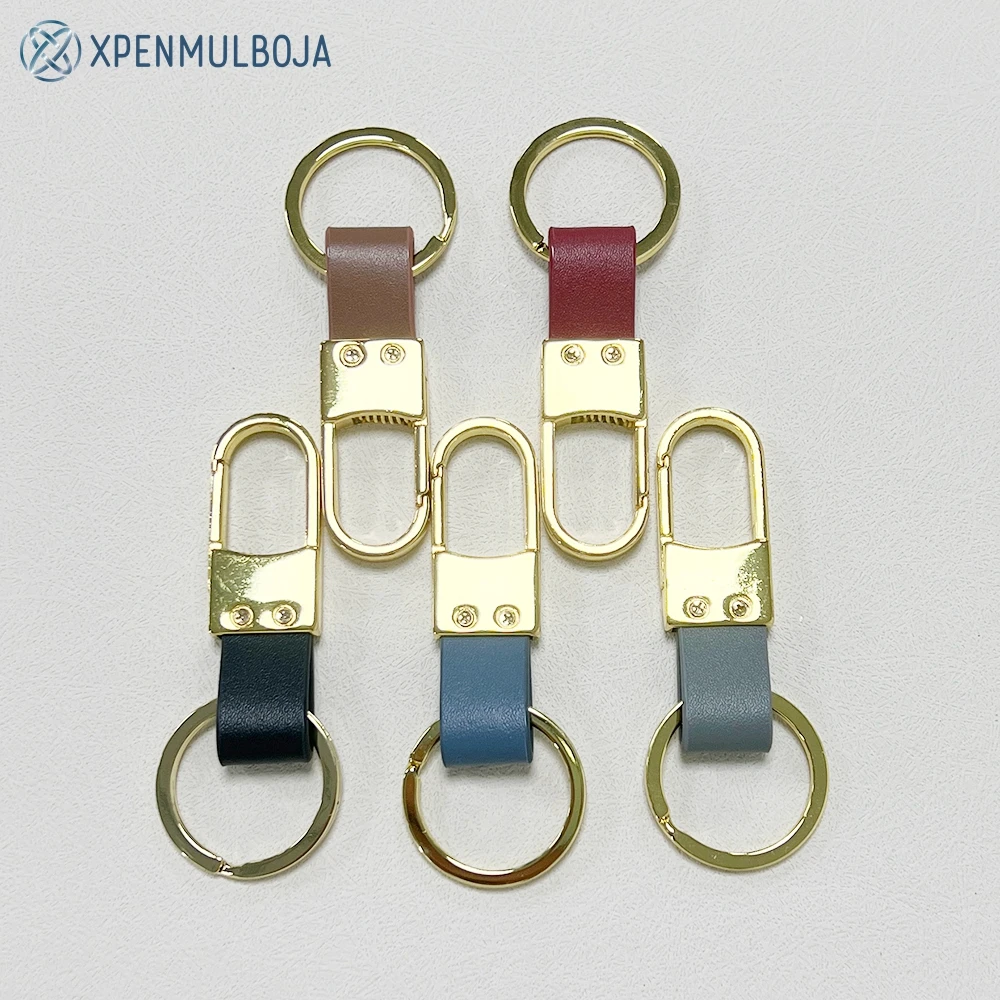 

Leather Rope KeyChain Hand Woven Horseshoe Buckle Key Ring Car Key Rings For Women Fashion Key Accessory Keyrings Gifts