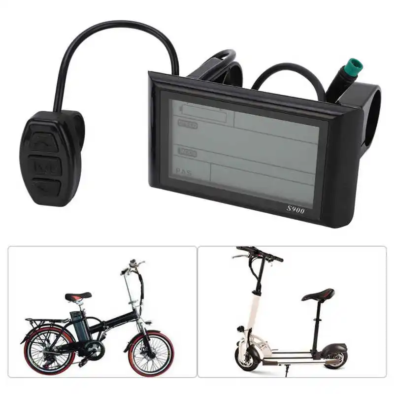 

Electric Bike Display S900 36V 48V Waterproof LCD Display Control Panel Dashboard for Electric Bicycle E-bike Scooter