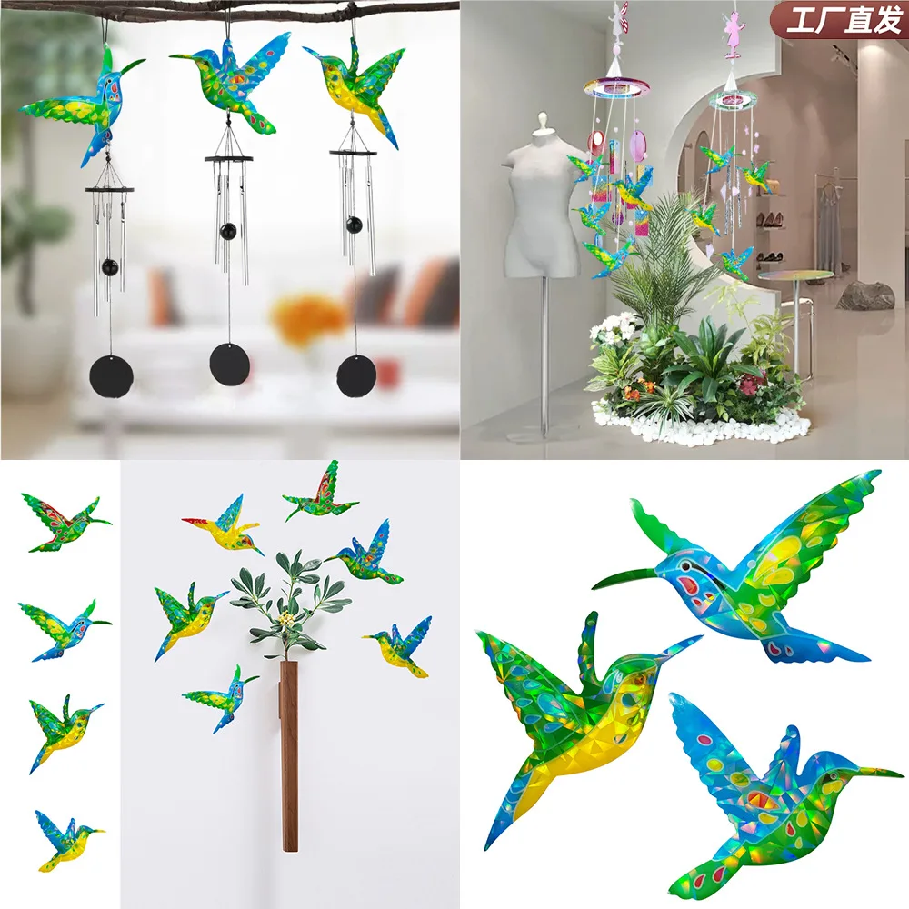 

DIY Hummingbird Shape Holographic Silicone Mold Hanging Wall Wind Chimes Decorative Silicone Mold Pendant Decorative Pendant