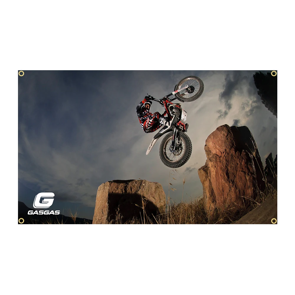 Газовый красный флаг 90x150 см для гонок на мотоцикле баннер украшение гобелен