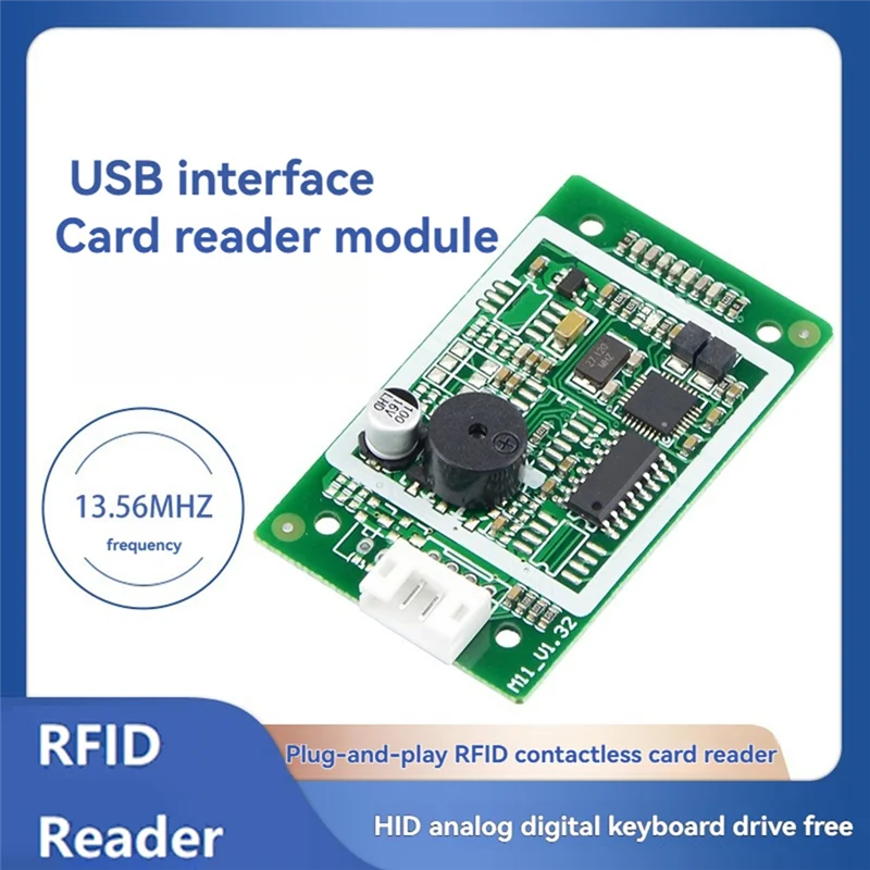 Фото BNVN-USB RFID-считыватель модуля IC Card Reader 13,56 МГц S50 Бесконтактный считыватель смарт-карт 14443A Поддержка оконной системы №2