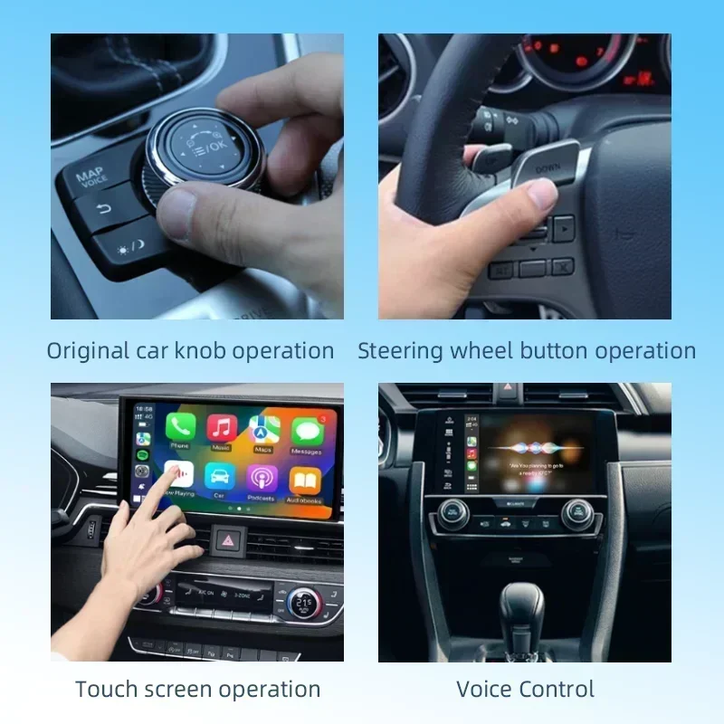 Новый CarPlay Mini Box Apple и Android Auto 2-в-1 Автомобильный навигационный блок 5 8 ГГц Wi-Fi Plug &amp