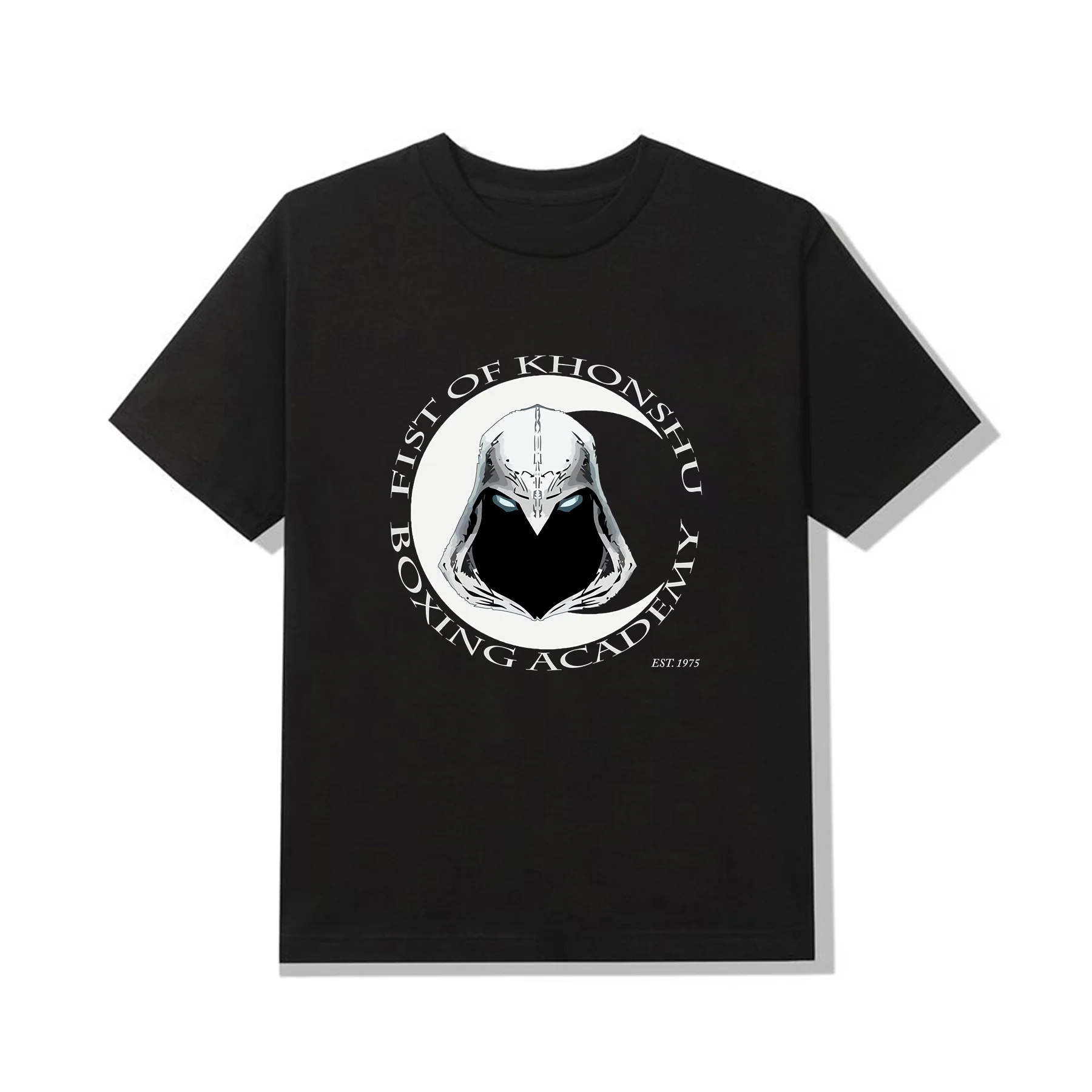 

Amazing Tees Male T Shirt Casual Unique Oversized Moon Knight Fist of Khonshu Boxing Academy Classic T-shirt Men T-shirts S-3XL