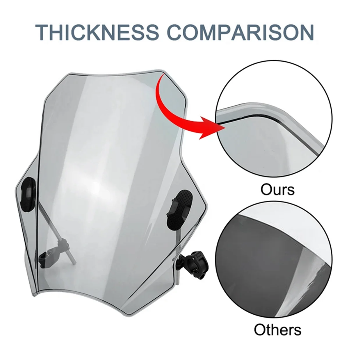 Ветровое стекло для мотоцикла Yamaha MT07 MT09 HONDA CBR600RR CB1000R GXSR 600 750 BMW Ducati регулируемое