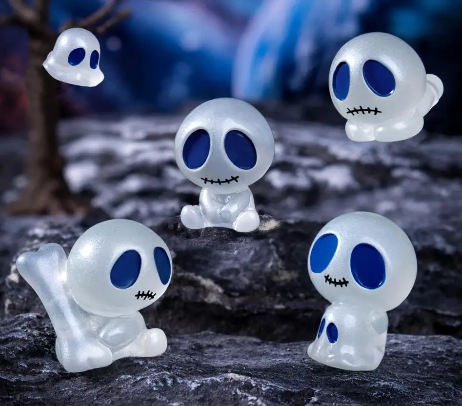 100 шт. миниатюры дерево эльф ребенок смола свечение ночью микро пейзажные