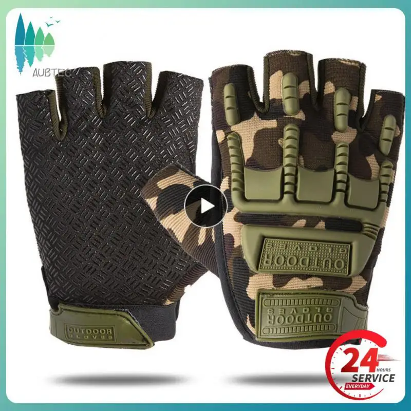 

Tactical Gloves Men Z905 Outdoor Field Real Counter-terrorism Military Fighting Cycling Anti-slip Sports Half Finger Gloves Men