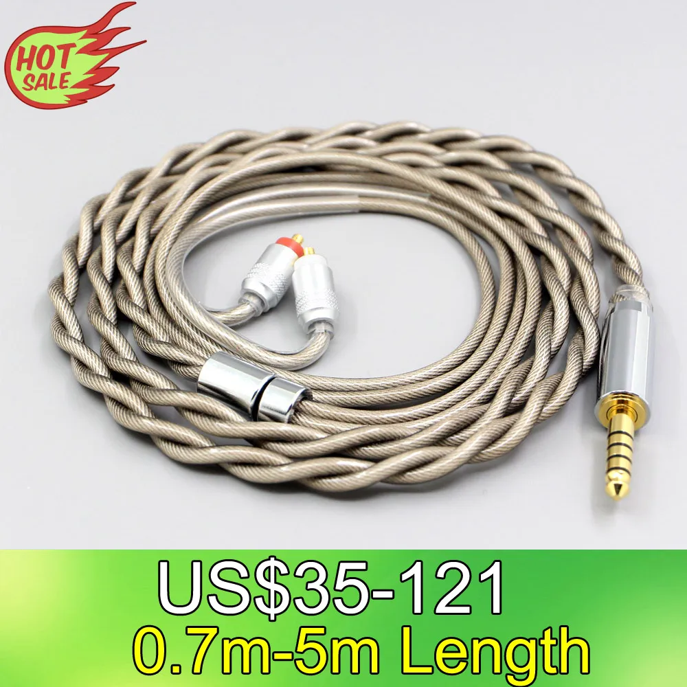 ЛН 007823 Тип6 756 core 7n Litz OCC посеребренный кабель для наушников Sony IER-M7 IER-M9 IER-Z1R
