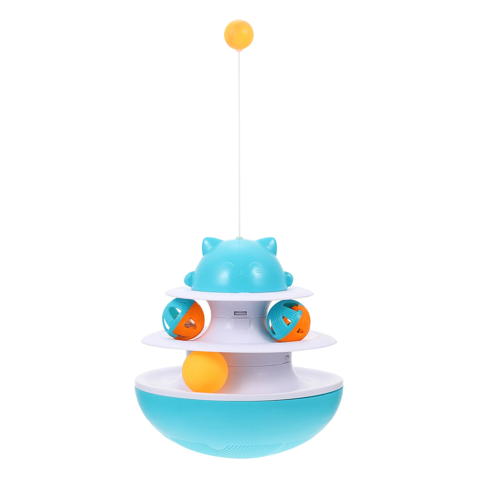 

Cat Toy Kitten Tumbler Track Toys Interactive Teaser Training Exercise Dog Fun Scratch Brain Feeder Puzzle Plaything Pet
