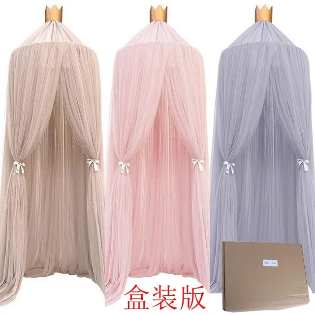

Crib Mosquito Net Princess Children's Room Dome Dream Crown Tent Bed Net