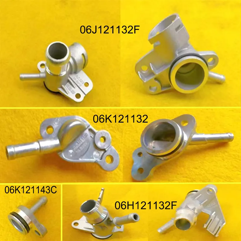 

06J121132F 06K121132 06K121143C 06H12113 2F алюминиевый соединитель охлаждающей трубы для Tiguan Passat B7 CC Golf MK6 A3 A4Q3Q5 Skoda