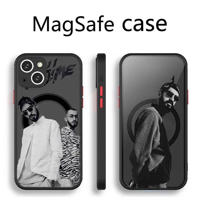 

MiyaGi Andy Panda Accessories Phone Case Transparent Magsafe Magnetic Magnet For iPhone 13 12 11 Pro Max Mini Wireless Charging
