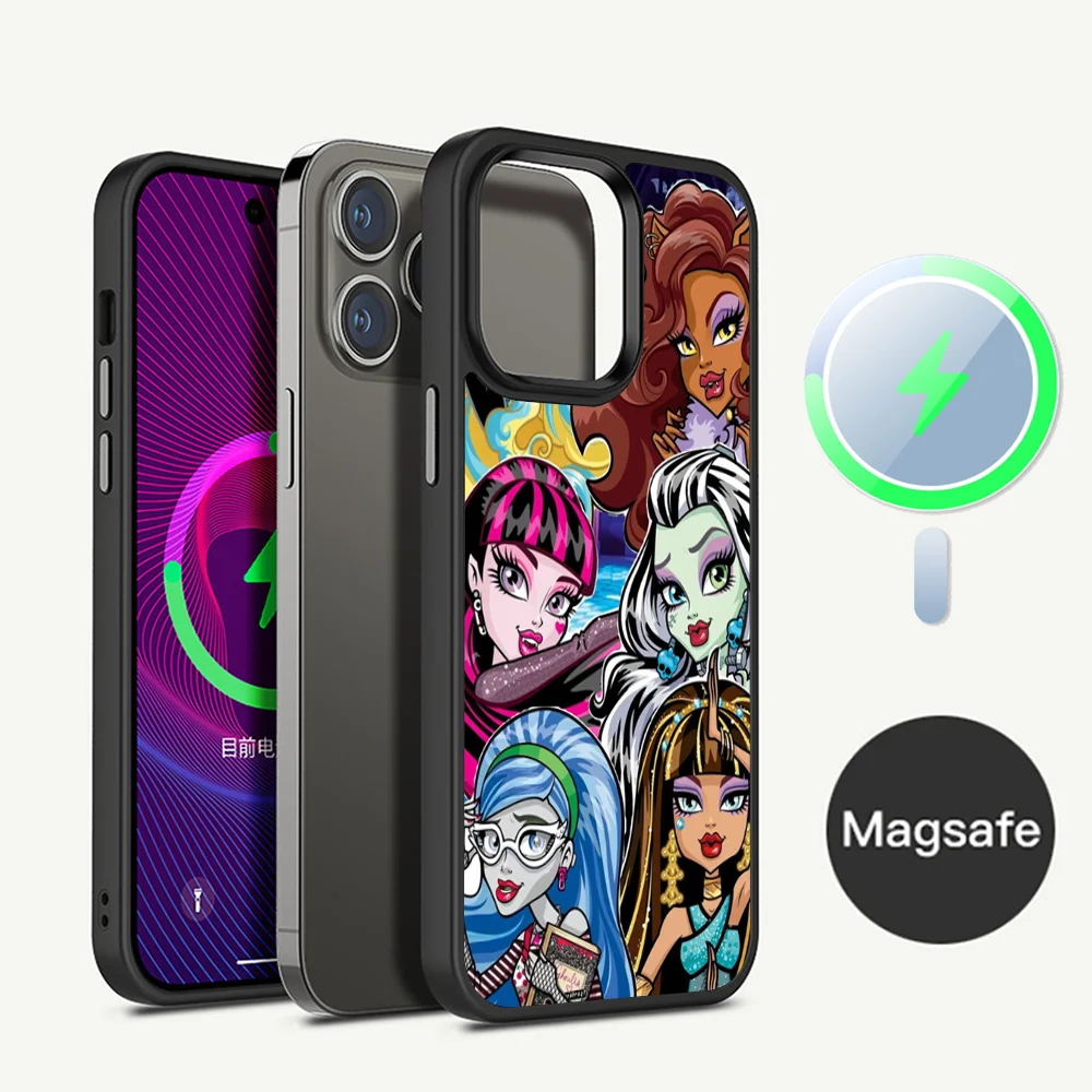 Чехол для телефона M-Monsters H-High с аниме Magesafe магнитный чехол беспроводной зарядкой