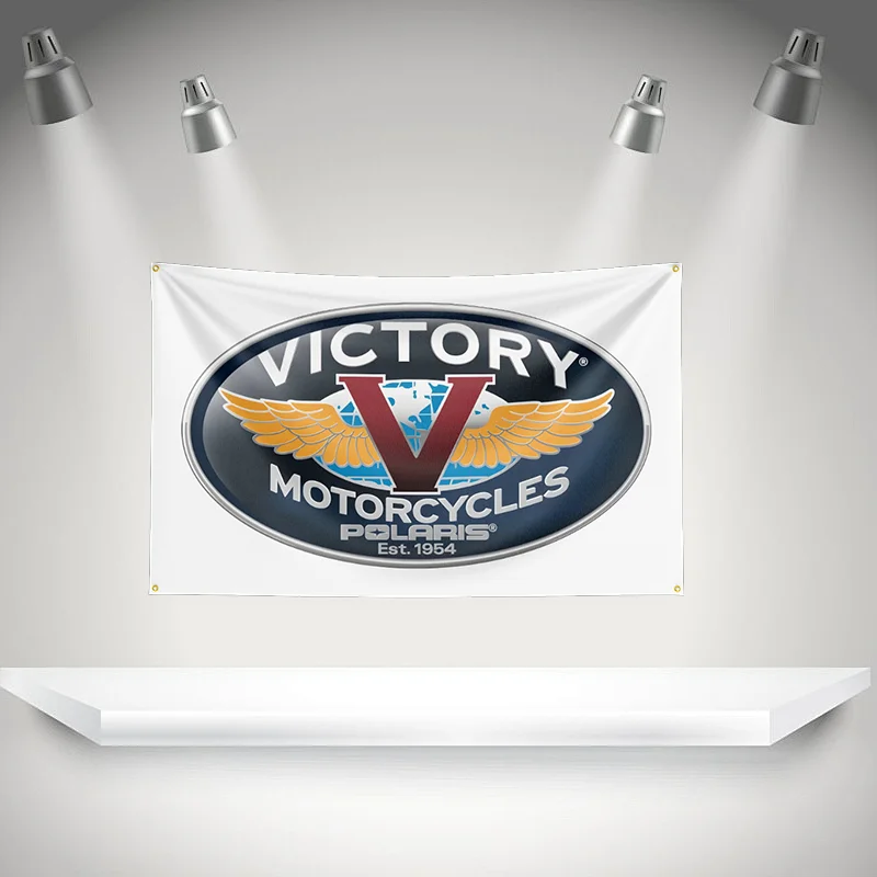 Фото Флаг-баннер V-Victorys 9 с HD-печатью, для выставок, гаражей, фоновая настенная ткань, гобелен, декор для спальни №3