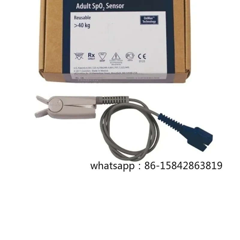 Фото Новый многоразовый датчик SpO2 для взрослых Nellcor DS100A, оригинальный №1