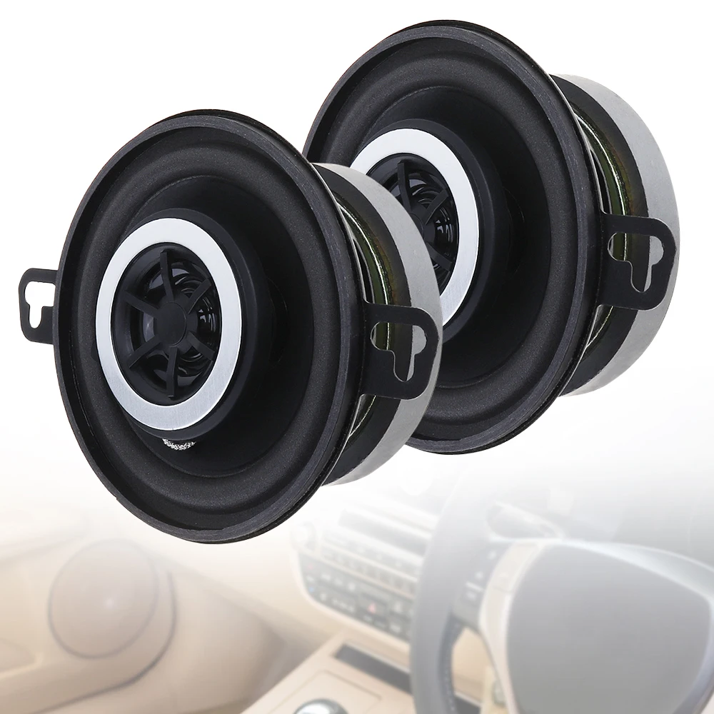 

2pcs 3.5 Inch 12V 200W Car Horn Coaxial Speakers Full Frequency Loundspeaker Car Audio Music Player for Car Vehicle Automobile