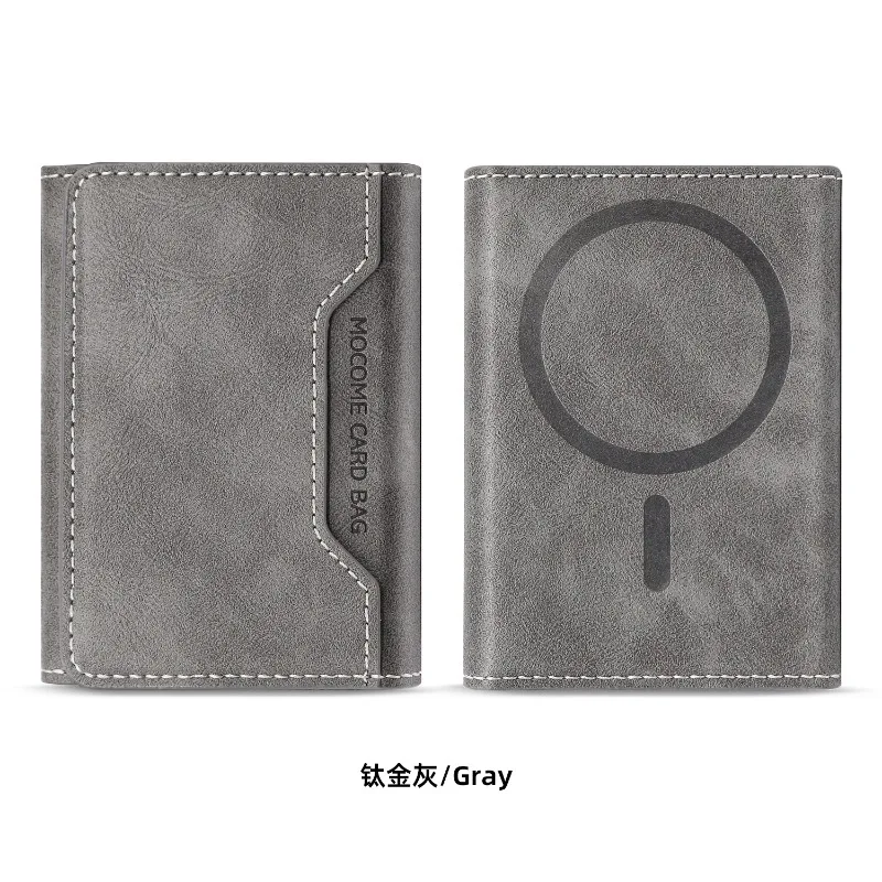 Магнитный кожаный кошелек Magsafe для iPhone 16 14 15 13 12 Pro Max S24 S23 S22 ультра-телефонная