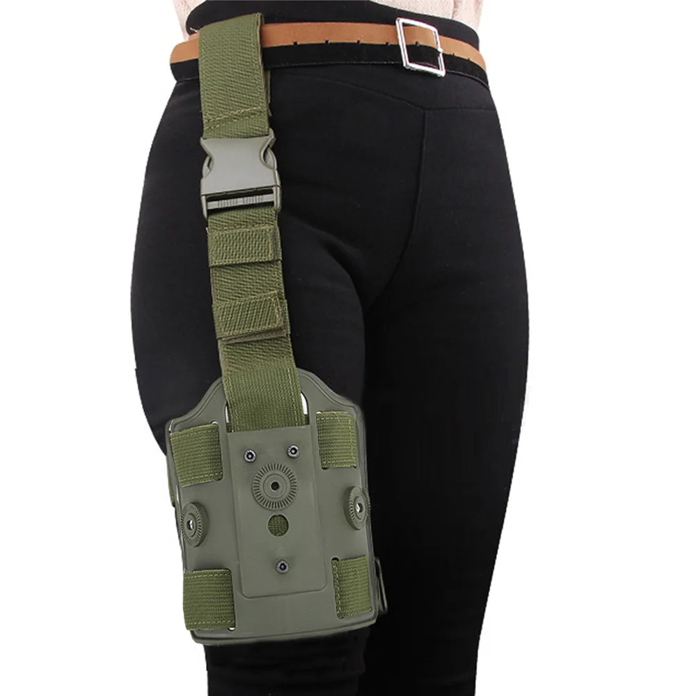 

Tactical Pistol Holster Drop Thigh Glock Holster Magazine Pouch Adapter Military Paintball Hunting Airsoft Accessories