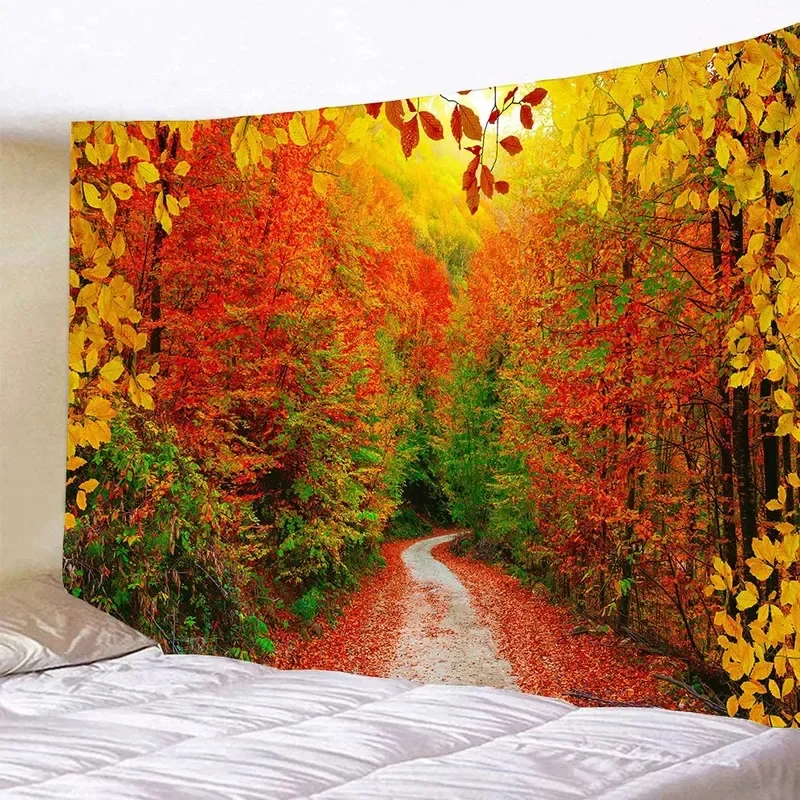 Осенний фон с листьями для детской комнаты