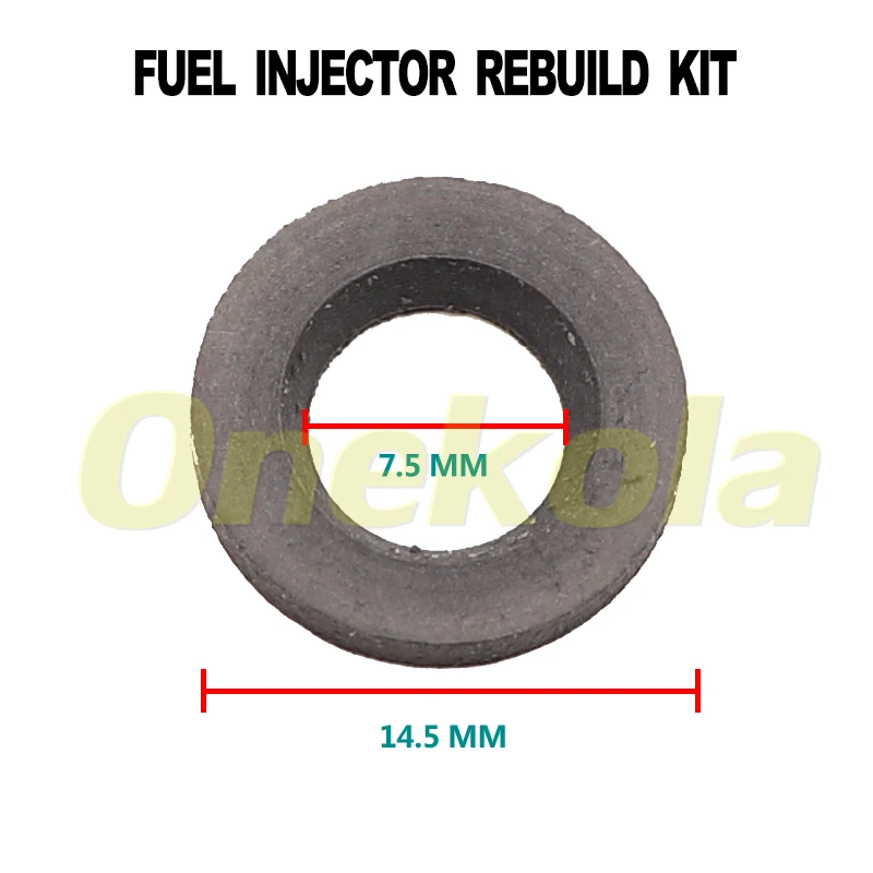 500 шт. комплект пластиковых прокладок для омывателя топливного инжектора 14 5*2*7 5