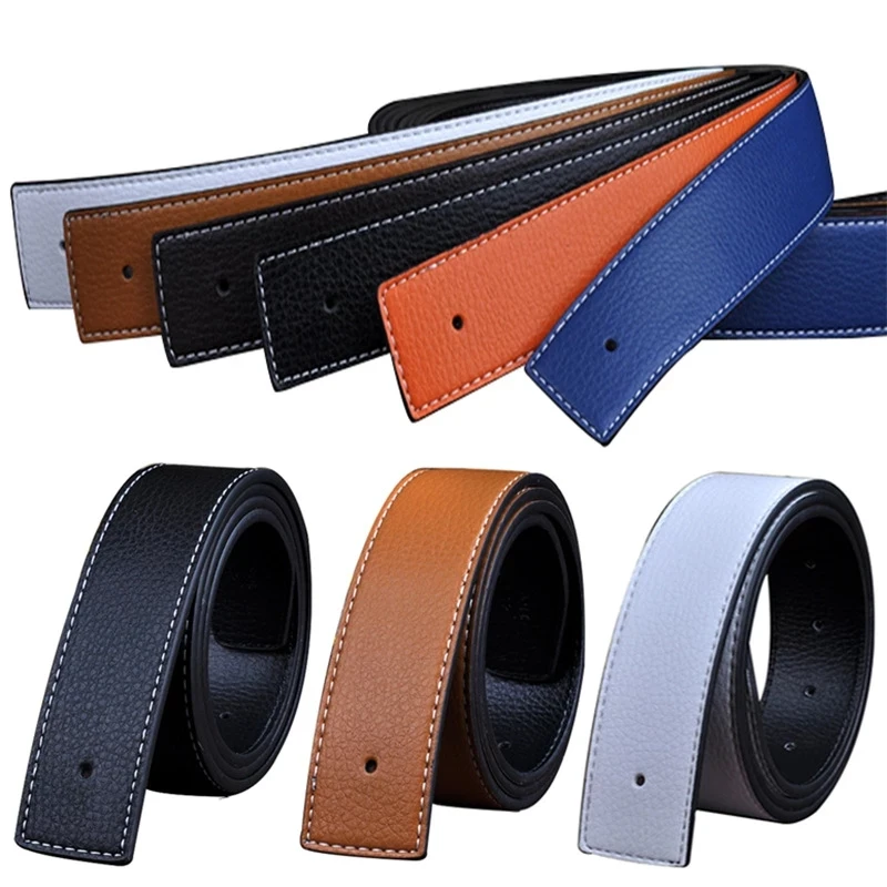 

NEW Luxury Brand Belts Men High Quality Pin Buckle Male Strap Leather Waistband Ceinture belt ,No Buckle Belt Width 3.8cm 3.3cm
