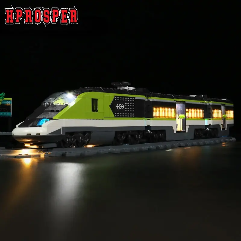 

Hprosper LED Light For 60337 Express Passenger Train Lighting DIY Toys Only Lamp+USB Power Cable(Not Include The Model)