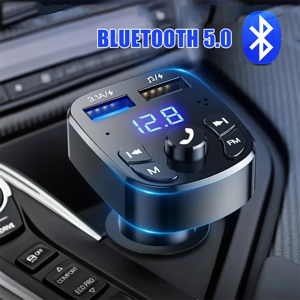 

Car Hands-free Bluetooth 5.0 FM Transmitter for Toyota Corolla Yaris Rav4 Avensis Auris Camry C-hr 86 Prius chr t25