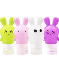 new portable cute refillable travel silicone empty bottles shampoo shower gel lotion tube squeeze container makeup tool