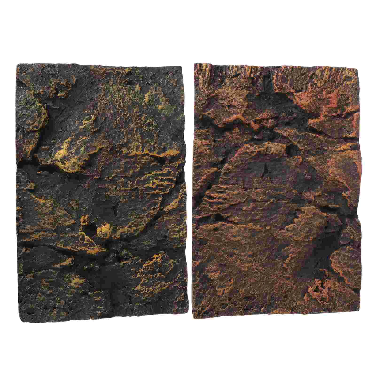 

1Pc 3D Background Board Decorative Background Plate for Reptile Turtle Tank