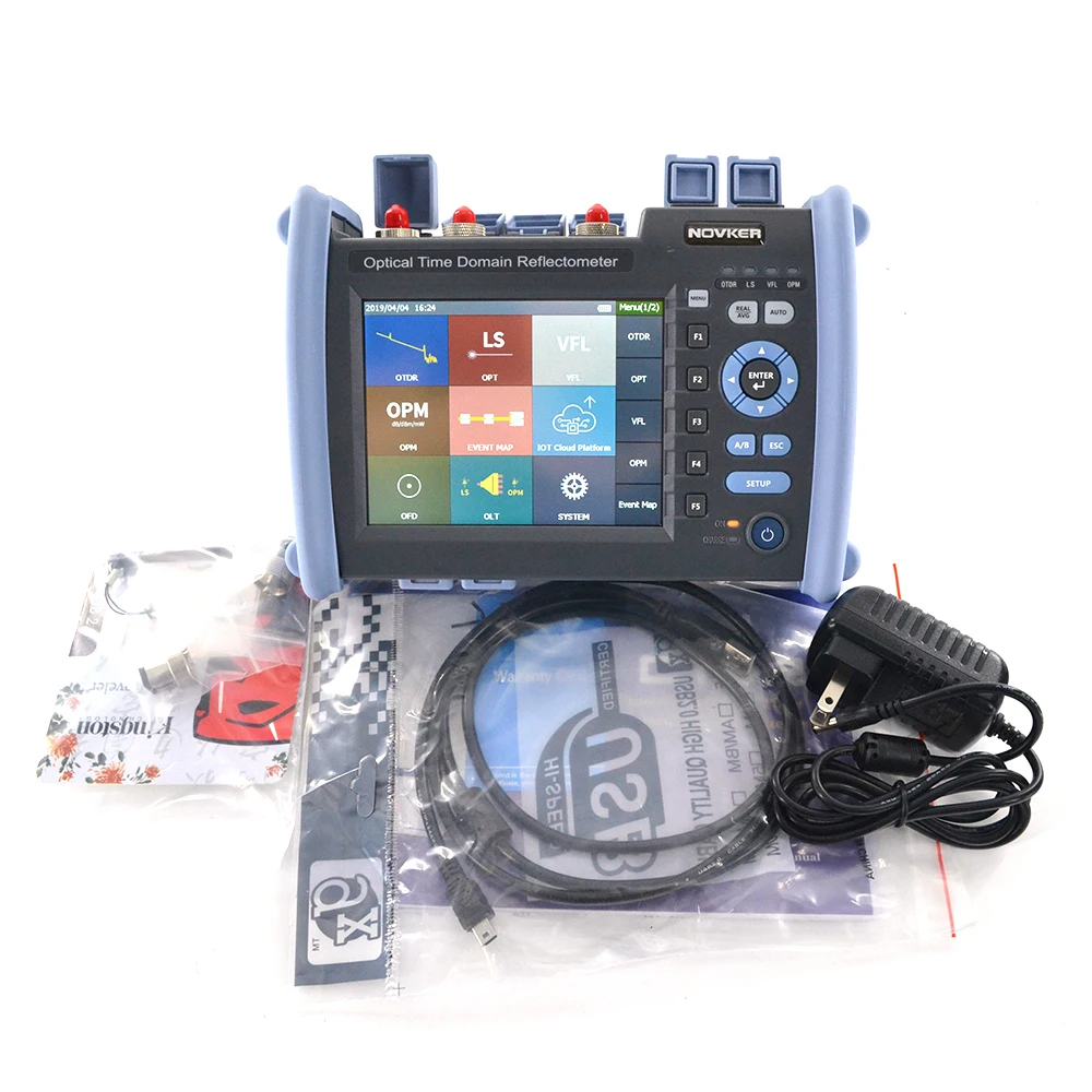 NOVKER SM OTDR NK6000-S1 1310/1550 35/33dB built in FLS OPM VFL Intelligent optical link mapper