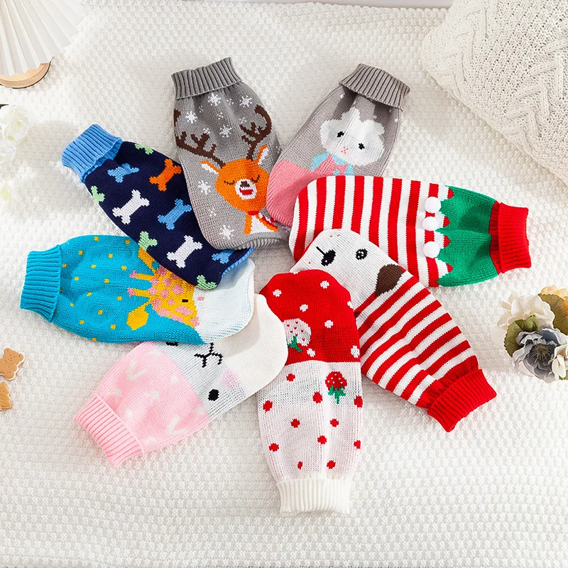 

Dog Clothes Knitted Pet Clothes For Small Medium Dogs Chihuahua Puppy Pet Sweater Yorkshire Pure Dog Sweater Ropa Perro