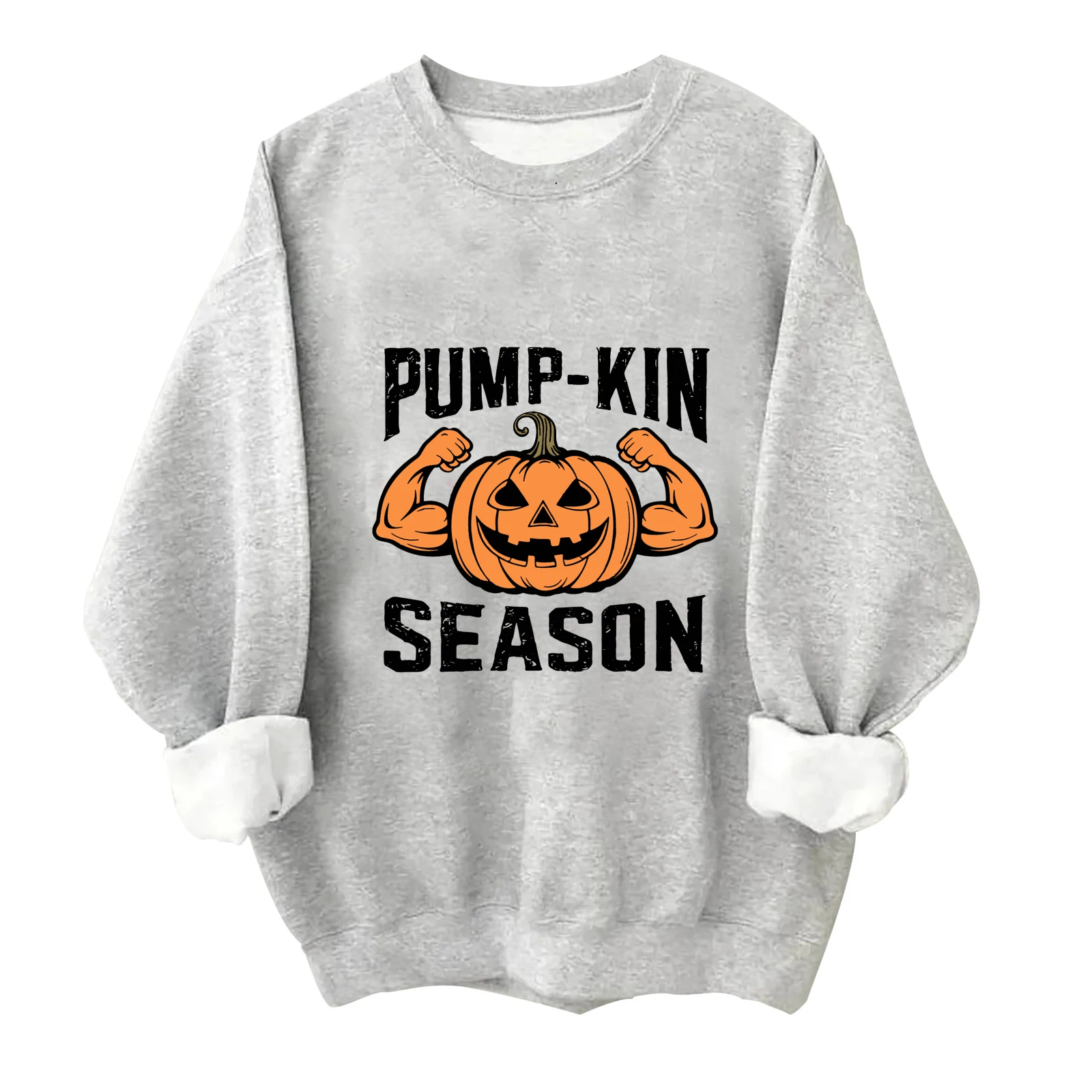 Весенне-осенний Повседневный Свитшот унисекс с круглым вырезом и длинным