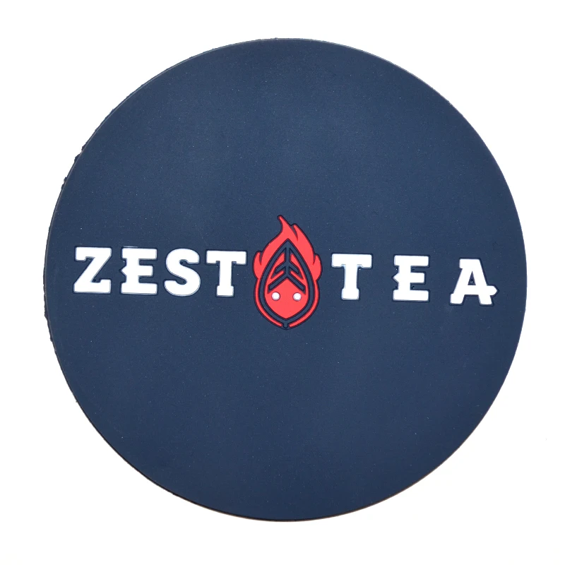 Круглая мягкая подставка из ПВХ однотонная серия чайных чашек противоскользящая