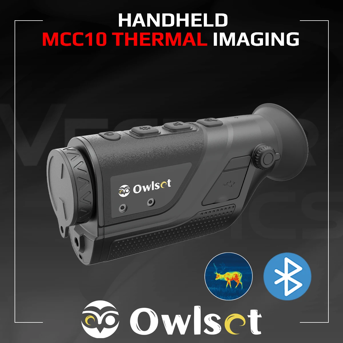 

Owlset MCC10 Handheld Thermal Imaging Monocular Built-in Laser Indicator Picture-in-Picture,WIFI,IP66,Bluetooth Connection