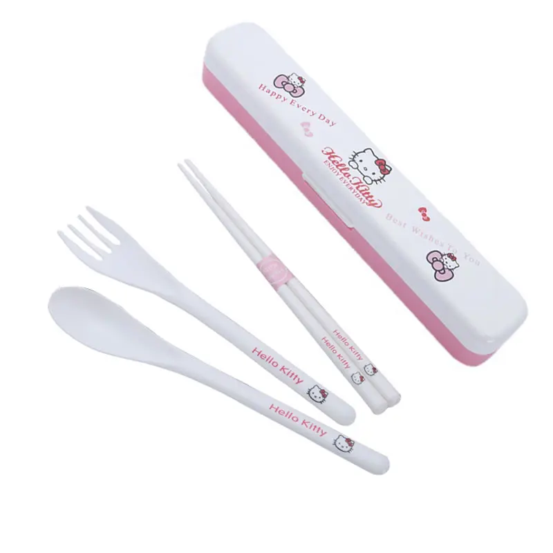 

Cute Fork Spoon Chopsticks Set For Kid Tableware