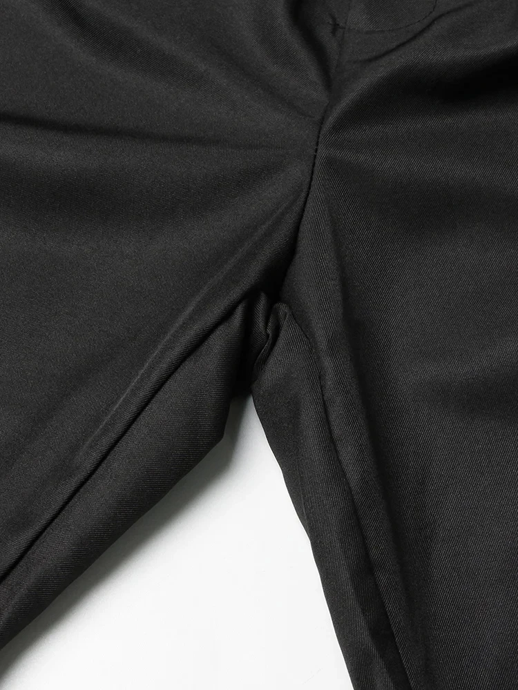 Брюки женские с широкими штанинами высокой талией и поясом