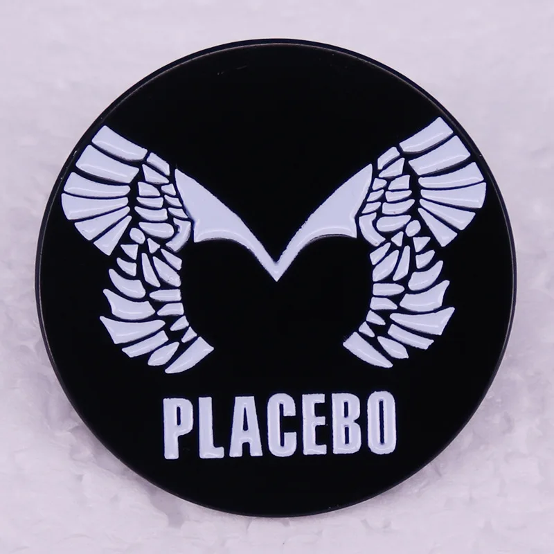 

PLACEBO London Alternative Rock Band Hard Enamel Pin Love Wing Logo Badge Brooch for Jewelry Accessory