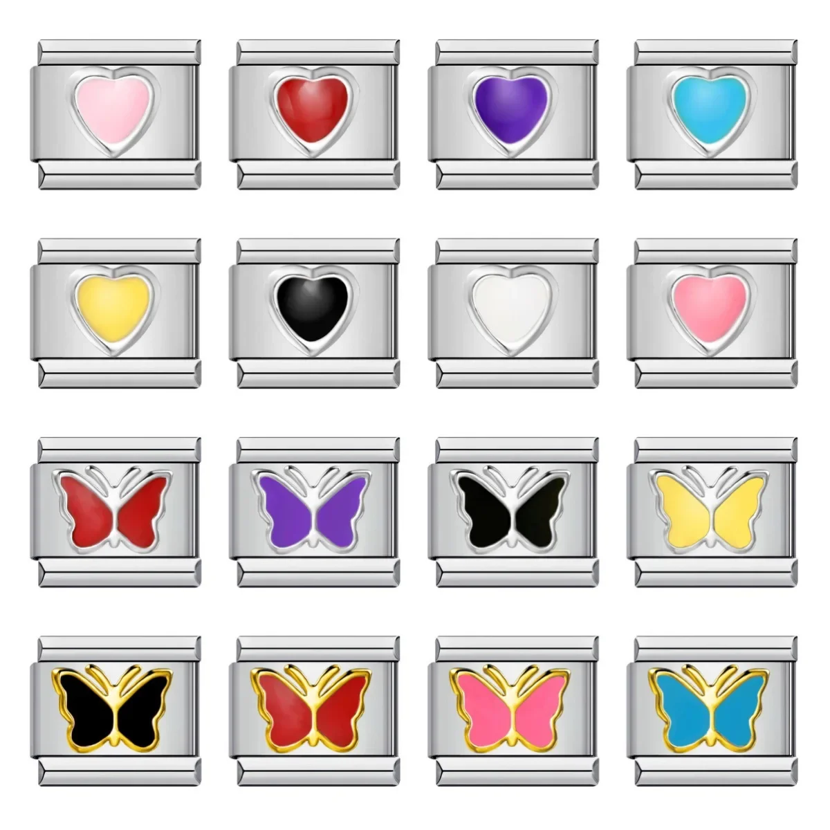 Итальянский браслет-модуль из титановой стали капельное масло красочная любовь